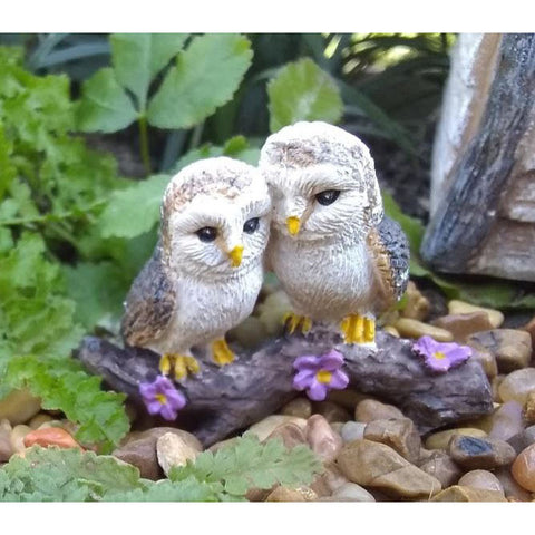 Fairy Garden Cozy Owls